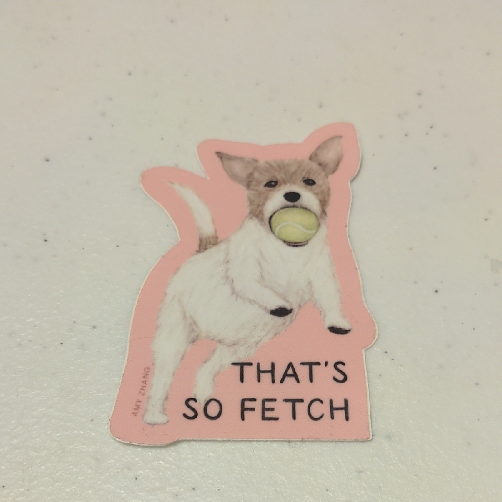 Pink Dog Sticker - That's So Fetch